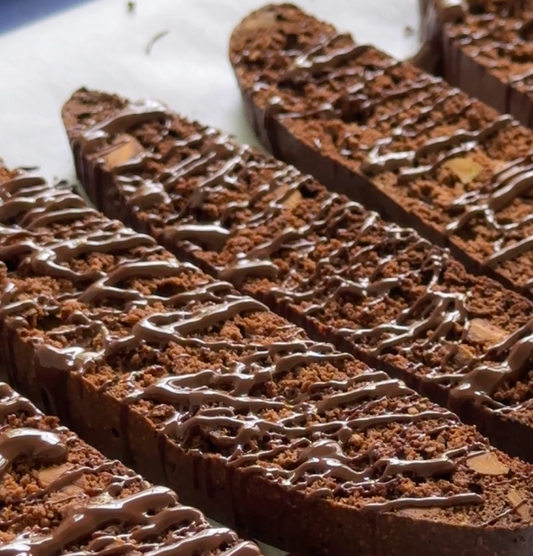 Pistachio Brownie Biscotti