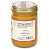 side of jar of Peanut Pecan Butter showing nutrition facts and ingredients