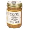 side of jar of Vanilla Caramel Almond & Cashew Butter showing nutrition facts and ingredients