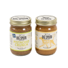 Two jars of Big Spoon Roasters nut butter on a white background