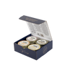 Box of four jars of Big Spoon Roasters nut butter.