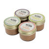 Four jars of Big Spoon almond butters with visible labels on a white background