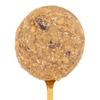 Closeup of spoon with nut butter