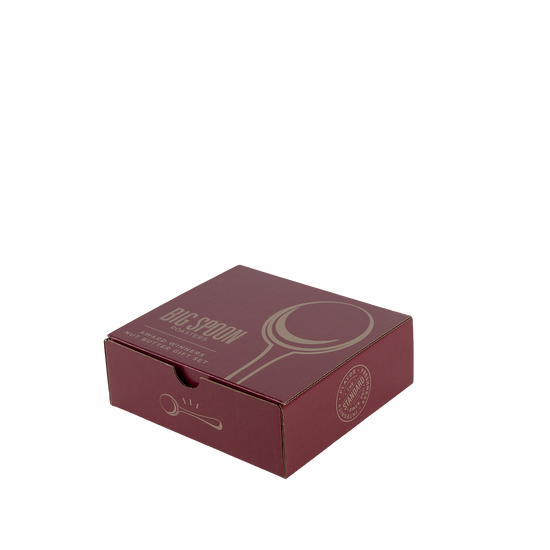 Box with Big Spoon Roasters logo and branding