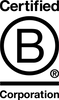 Black B Corporation Logo on white background