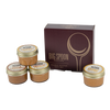 Big Spoon Roasters peanut butter gift set with four jars and a box on a white background