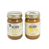 Two jars of Big Spoon Roasters nut butter on a white background