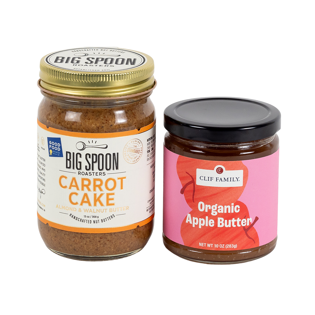 NOV/DEC Featured AB&J - Carrot Cake + Clif Family Organic Apple Butter
