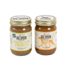 Two jars of Big Spoon Roasters nut butter on a white background